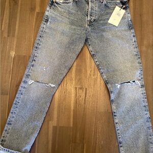 Citizens of Humanity Womens Emerson Slim Boyfriend Button Fly Jeans Sz 24 Blue